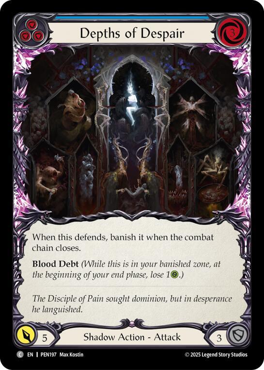Depths Of Despair (Blue) Rainbow Foil