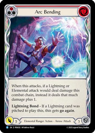 Arc Bending (Red) (PEN202) - Compendium of Rathe Rainbow Foil