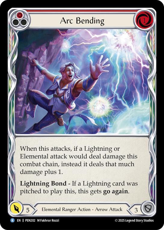 Arc Bending (Red) Rainbow Foil