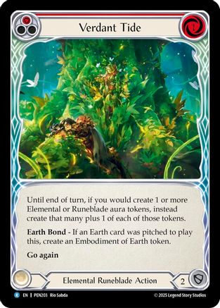 Verdant Tide (Red) (PEN203) - Compendium of Rathe Rainbow Foil