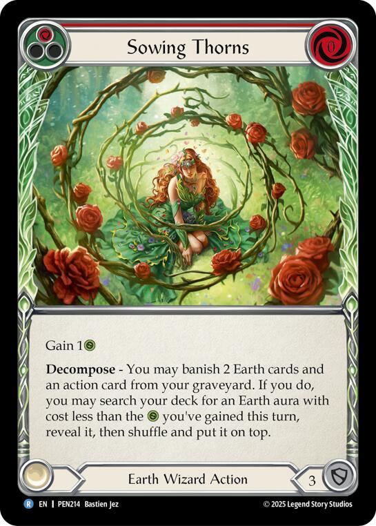Sowing Thorns (Red) Rainbow Foil