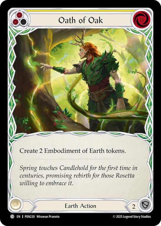 Oath Of Oak (Yellow) Rainbow Foil