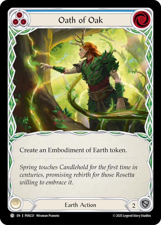 Oath Of Oak (Blue) Rainbow Foil