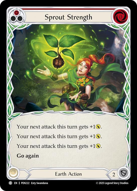 Sprout Strength (Red) Rainbow Foil