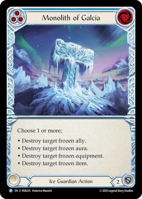 Monolith Of Galcia (Blue) Rainbow Foil