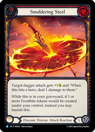 Smoldering Steel (Red) (PEN251) - Compendium of Rathe Rainbow Foil