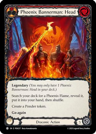 Phoenix Bannerman: Head (Red) (PEN257) - Compendium of Rathe