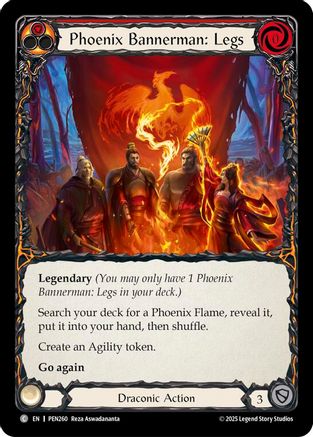 Phoenix Bannerman: Legs (Red) (PEN260) - Compendium of Rathe Rainbow Foil