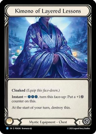 Kimono Of Layered Lessons (PEN266) - Compendium of Rathe Cold Foil
