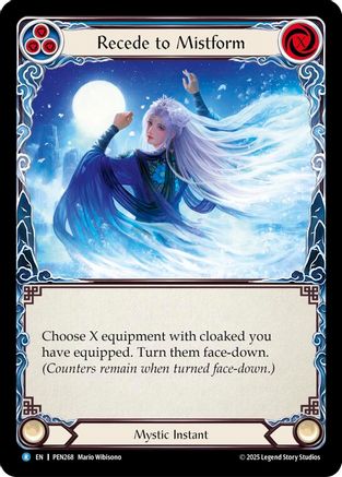 Recede To Mistform (Blue) (PEN268) - Compendium of Rathe Rainbow Foil