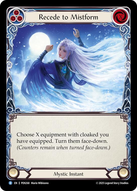 Recede To Mistform (Blue) Rainbow Foil