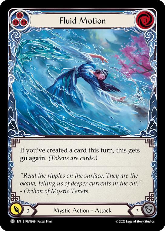 Fluid Motion (Blue) Rainbow Foil