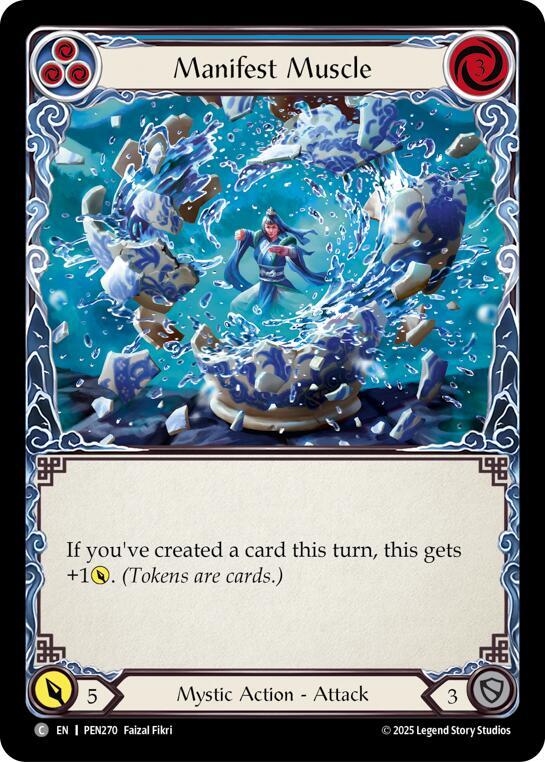 Manifest Muscle (Blue) Rainbow Foil