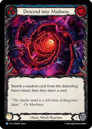 Descend Into Madness (Blue) (PEN278) - Compendium of Rathe Rainbow Foil