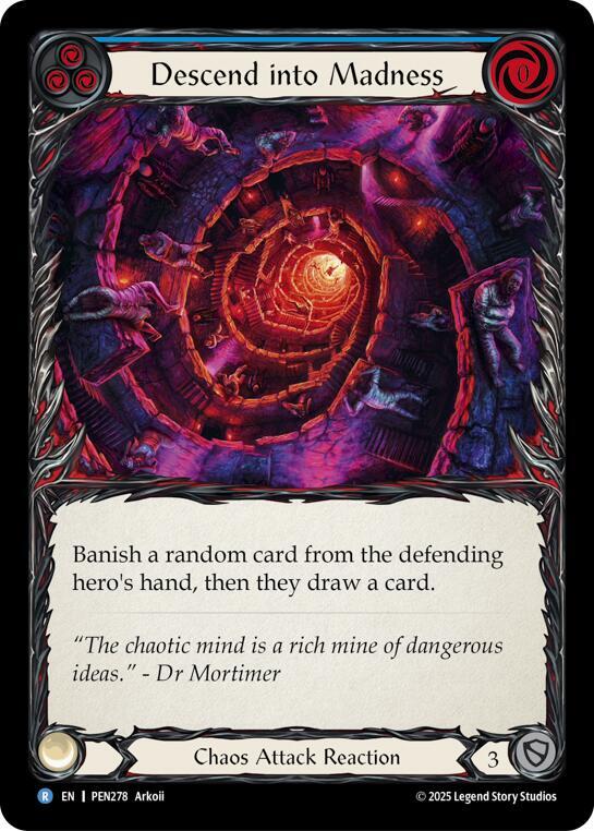 Descend Into Madness (Blue) Rainbow Foil\