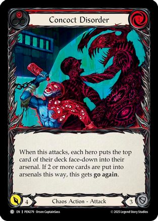 Concoct Disorder (Red) (PEN279) - Compendium of Rathe Rainbow Foil