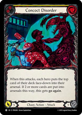 Concoct Disorder (Yellow) (PEN280) - Compendium of Rathe Rainbow Foil