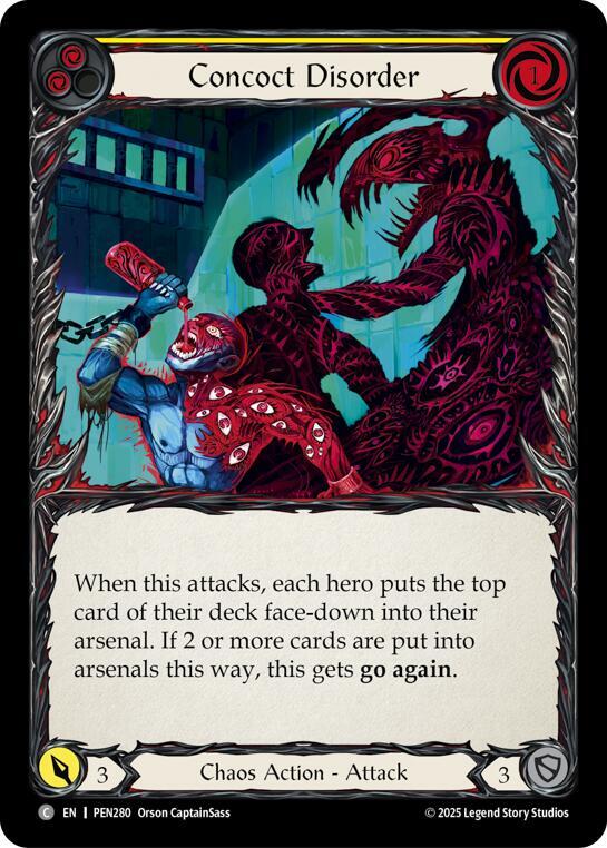 Concoct Disorder (Yellow) Rainbow Foil