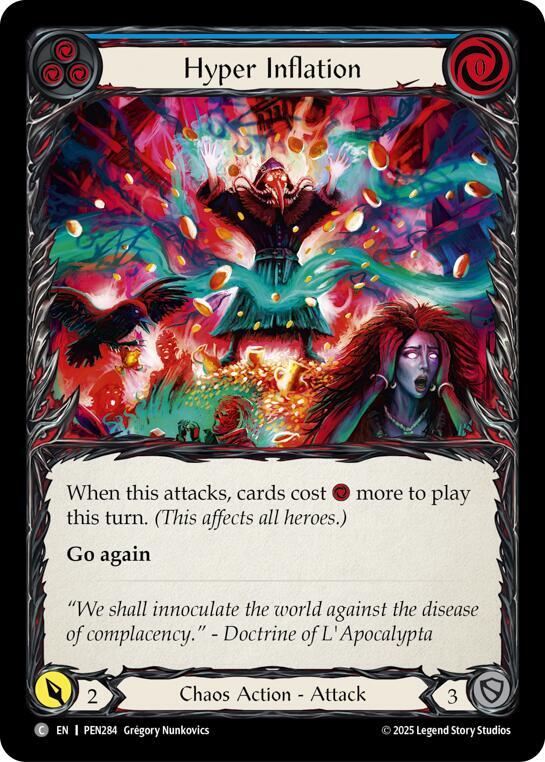 Hyper Inflation (Blue) Rainbow Foil