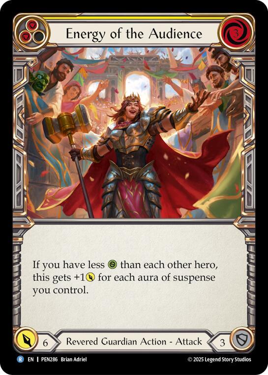 Energy Of The Audience (Yellow) Rainbow Foil