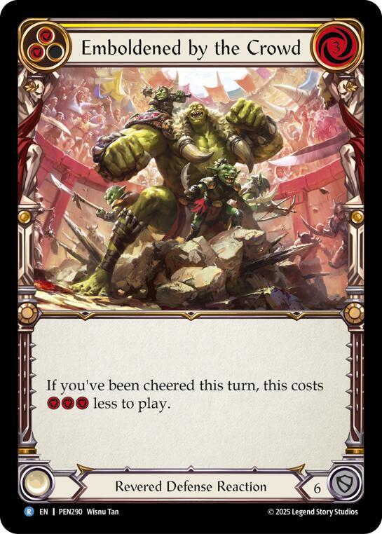 Emboldened By The Crowd (Yellow) Rainbow Foil