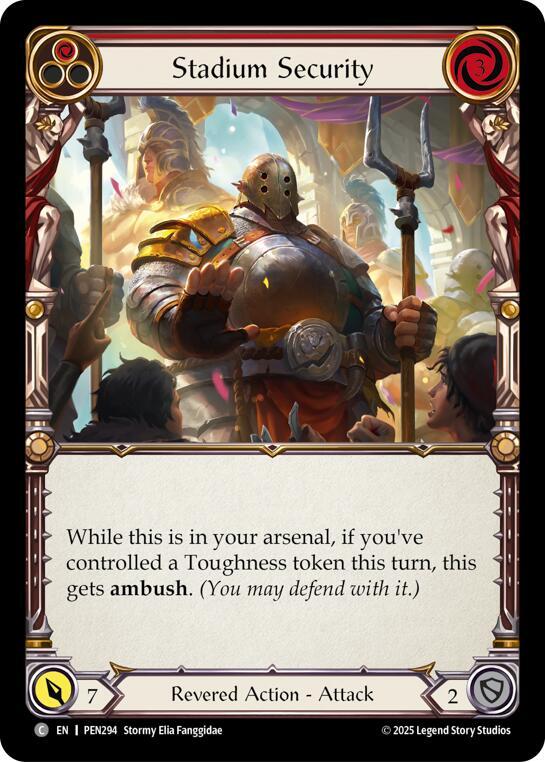 Stadium Security (Red) Rainbow Foil