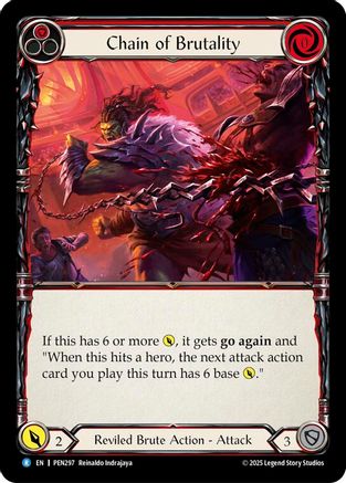 Chain of Brutality (Red) (PEN297) - Compendium of Rathe Rainbow Foil