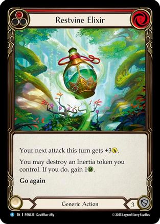 Restvine Elixir (Red) (PEN325) - Compendium of Rathe Rainbow Foil