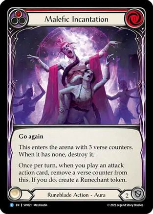 Malefic Incantation (Red) (SVI021) - Silver Age Chapter 1