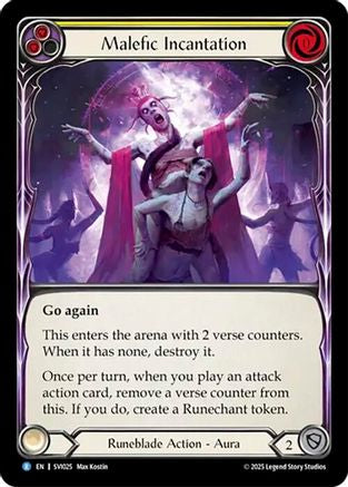Malefic Incantation (Yellow) (SVI025) - Silver Age Chapter 1