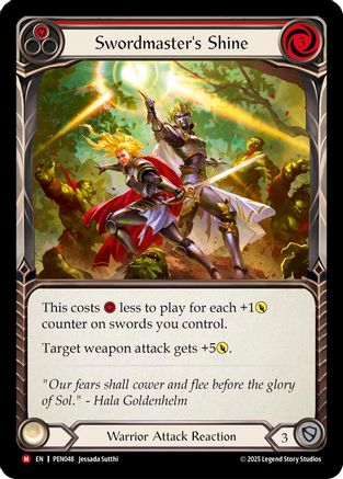 Swordmaster's Shine (Red) (PEN048) - Compendium of Rathe