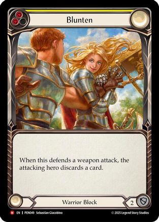 Blunten (Yellow) (PEN049) - Compendium of Rathe Rainbow Foil