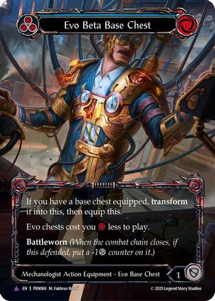 Evo Beta Base Chest (Blue) (Marvel) (PEN069) - Compendium of Rathe Cold Foil