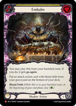 Embalm (Yellow) (PEN193) - Compendium of Rathe Rainbow Foil