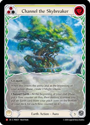 Channel The Skybreaker (Yellow) (Extended Art) (PEN217) - Compendium of Rathe Cold Foil