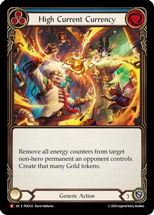 High Current Currency (Blue) (PEN323) - Compendium of Rathe Rainbow Foil