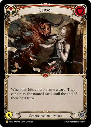 Censor (Red) (ANQ012) (ANQ012) - Compendium of Rathe - Antiquity Pack Cold Foil