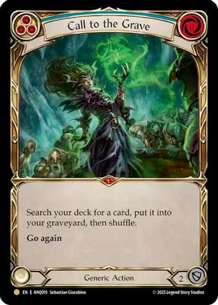 Call To The Grave (Blue) (ANQ019) (ANQ019) - Compendium of Rathe - Antiquity Pack