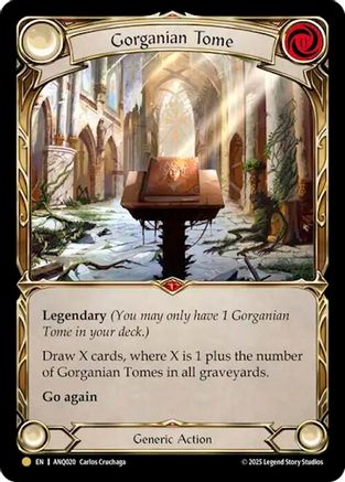Gorganian Tome (ANQ020) (ANQ020) - Compendium of Rathe - Antiquity Pack Cold Foil