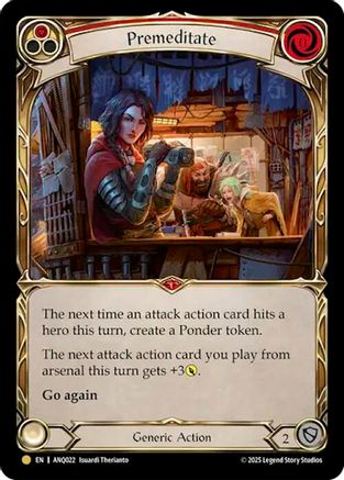 Premeditate (Red) (ANQ022) (ANQ022) - Compendium of Rathe - Antiquity Pack Cold Foil