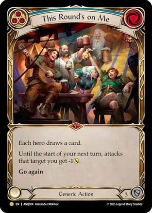 This Round's On Me (Blue) (ANQ024) (ANQ024) - Compendium of Rathe - Antiquity Pack Cold Foil