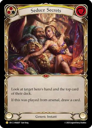 Seduce Secrets (Yellow) (ANQ027) (ANQ027) - Compendium of Rathe - Antiquity Pack
