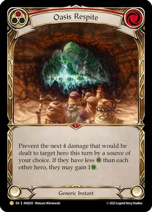 Oasis Respite (Red) (ANQ035) (ANQ035) - Compendium of Rathe - Antiquity Pack