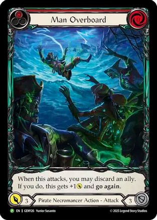 Man Overboard (GEM126) - GEM Pack 4 Rainbow Foil