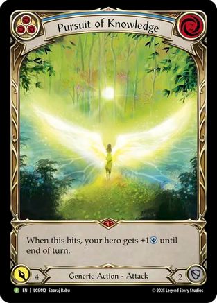 Pursuit of Knowledge - LGS442 (LGS442) - Flesh and Blood: Promo Cards Cold Foil