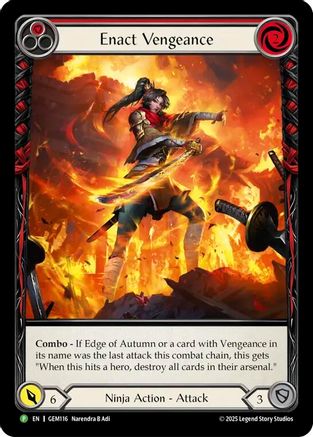 Enact Vengeance (GEM116) - GEM Pack 4 Rainbow Foil