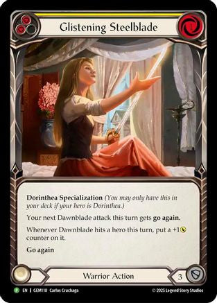 Glistening Steelblade (GEM118) - GEM Pack 4 Rainbow Foil