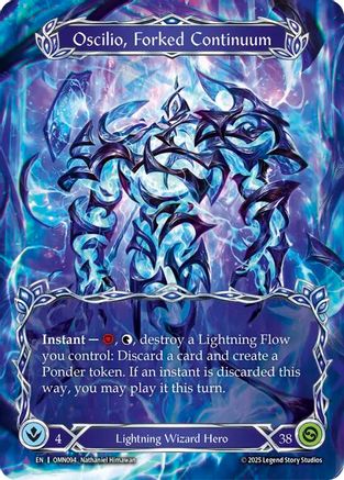 Oscilio, Forked Continuum (Marvel) (OMN094) - Omens of the Third Age Cold Foil