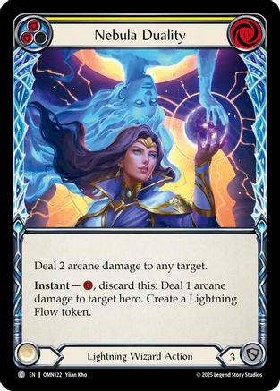 Nebula Duality (Yellow) (OMN122) - Omens of the Third Age Rainbow Foil