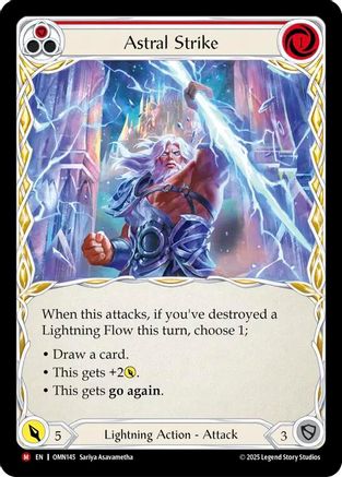 Astral Strike (OMN145) - Omens of the Third Age Rainbow Foil